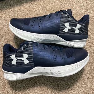 BRAND NEW VOLLEYBALL SHOES - navy and white Under Armor - Women’s Size 9